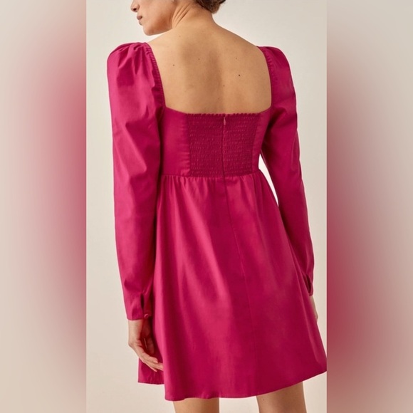 NWOT - Reformation Kenzi Dress in Rhubarb - Size 2 - Picture 3 of 6